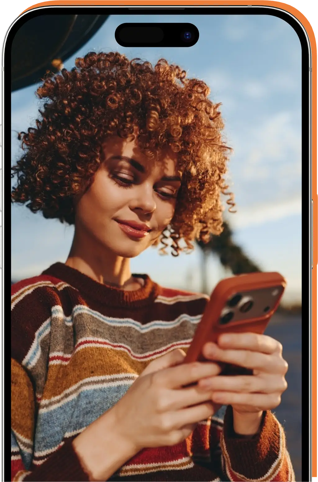 The app running on a phone